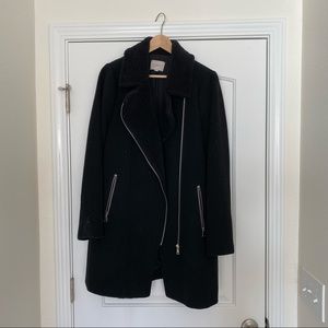 Long Moto Winter Coat